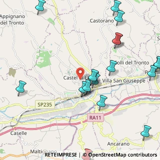 Mappa Via Maestri del Lavoro, 63082 Castel di Lama AP, Italia (2.8245)