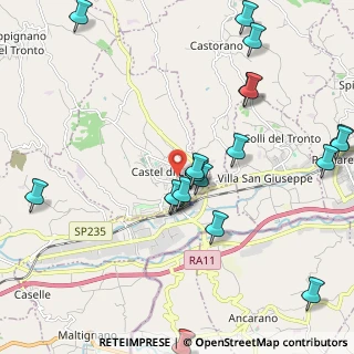 Mappa Via Trento, 63082 Castel di Lama AP, Italia (2.718)