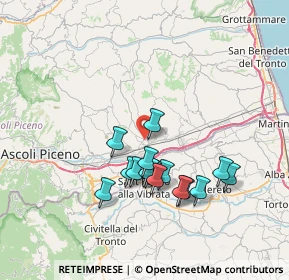 Mappa Via Vignà, 63082 Castel di Lama AP, Italia (6.65067)
