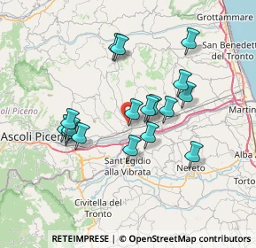 Mappa Via Vignà, 63082 Castel di Lama AP, Italia (6.49588)