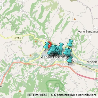 Mappa Via di Faiano, 63100 Ascoli Piceno AP, Italia (1.07667)