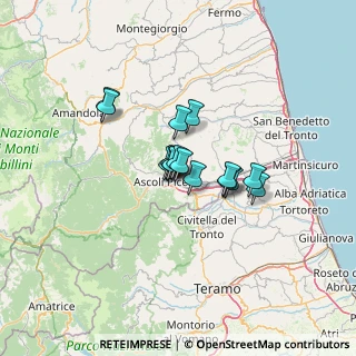 Mappa Via del Giordano, 63100 Ascoli Piceno AP, Italia (8.22938)
