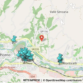 Mappa Via del Giordano, 63100 Ascoli Piceno AP, Italia (1.385)