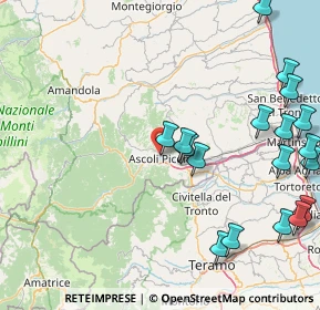 Mappa Via Pio Semproni, 63100 Ascoli Piceno AP, Italia (22.43556)