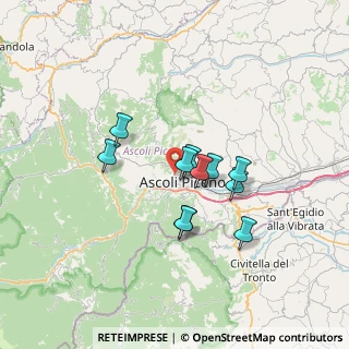Mappa Via Galie, 63100 Ascoli Piceno AP, Italia (5.36364)