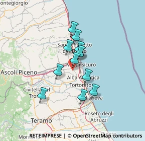 Mappa Contrada Riomoro C.Comm. Val Vibrata, 64010 Colonnella TE, Italia (9.915)