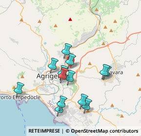 Mappa Via Quartararo Pittore, 92100 Agrigento AG, Italia (3.87923)