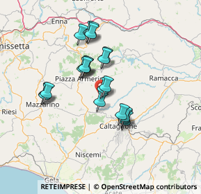 Mappa Via Caduti di Bruxelles, 95040 Mirabella Imbaccari CT, Italia (12.7265)