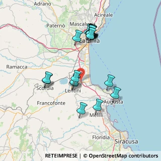 Mappa Autostrada Catania - Siracusa, 96016 Lentini SR, Italia (16.717)
