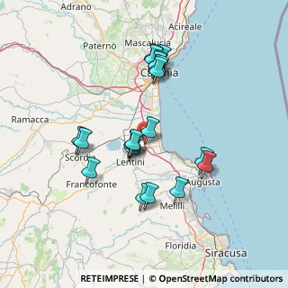 Mappa Autostrada Catania - Siracusa, 96016 Lentini SR, Italia (14.807)