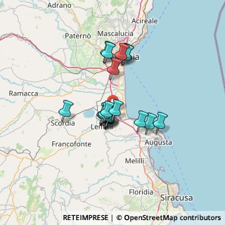 Mappa Autostrada Catania - Siracusa, 96016 Lentini SR, Italia (10.589)