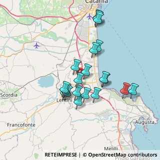 Mappa Autostrada Catania - Siracusa, 96016 Lentini SR, Italia (7.206)