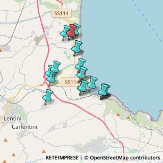 Mappa Viale Azzurro, 96011 Augusta SR, Italia (3.28947)
