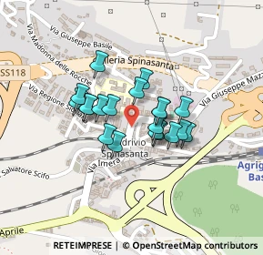 Mappa Via Quadrivio Spinasanta, 92100 Agrigento AG, Italia (0.1655)