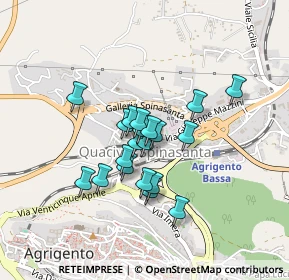 Mappa Via Quadrivio Spinasanta, 92100 Agrigento AG, Italia (0.347)