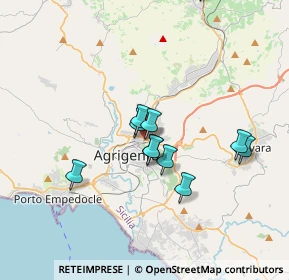 Mappa Via Piersanti Mattarella, 92100 Agrigento AG, Italia (3.40545)