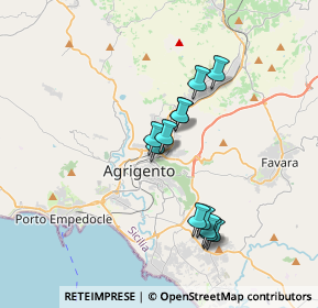 Mappa Via Piersanti Mattarella, 92100 Agrigento AG, Italia (3.33833)