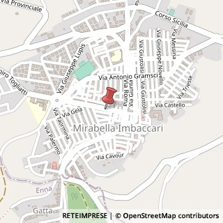 Mappa Via Giuseppe Alongi, 59, 95040 Mirabella Imbaccari, Catania (Sicilia)