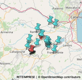 Mappa Via dei Giardini, 95016 Palagonia CT, Italia (11.3485)