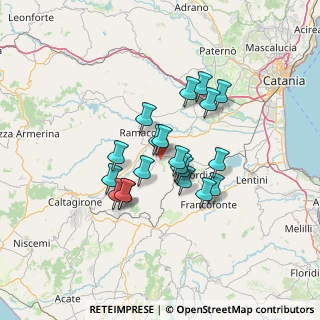 Mappa Via Amedeo, 95046 Palagonia CT, Italia (11.6475)