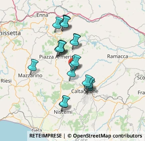 Mappa Via Giuseppe Garibaldi, 95040 Mirabella Imbaccari CT, Italia (12.8105)