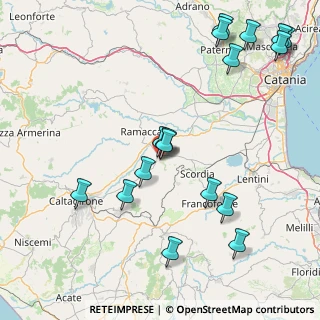 Mappa Via Gaetano Donizetti, 95046 Palagonia CT, Italia (22.21)