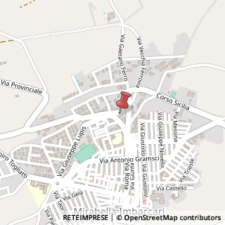 Mappa Via Vecchia Ferrovia, 8, 95040 Mirabella Imbaccari, Catania (Sicilia)