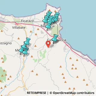 Mappa Via IV Finaite, 90014 Casteldaccia PA, Italia (4.37643)