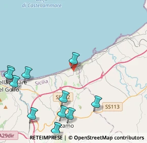 Mappa Via Linosa, 91011 Alcamo TP, Italia (6.3925)