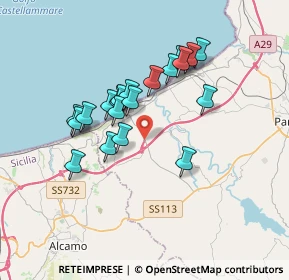 Mappa Contrada Piano Milano, 90041 Balestrate PA, Italia (3.3275)