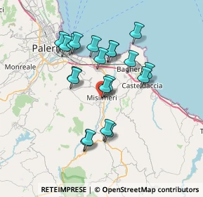 Mappa Via Generale Gaetano Sucato, 90036 Misilmeri PA, Italia (7.007)