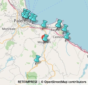 Mappa Via Generale Gaetano Sucato, 90036 Misilmeri PA, Italia (8.63923)