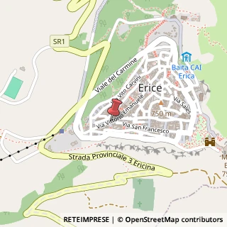 Mappa Via Vittorio Emanuele, 75, 91016 Erice, Trapani (Sicilia)