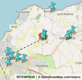 Mappa Via Vittorio Emanuele, 91016 Erice TP, Italia (2.62917)