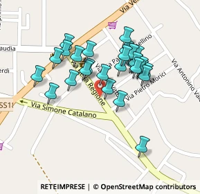 Mappa Via della Regione, 91019 Valderice TP, Italia (0.1)