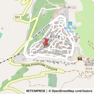 Mappa Via Vittorio Emanuele, 61, 91016 Erice, Trapani (Sicilia)