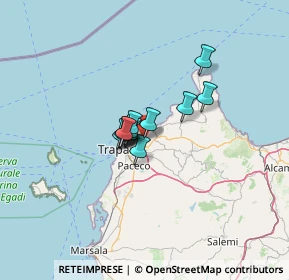 Mappa Via Pietro Salerno, 91016 Erice TP, Italia (7.64)