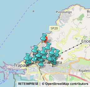 Mappa Via Madonna di Fatima, 91016 Trapani TP, Italia (1.9385)