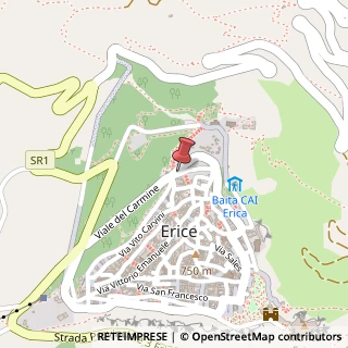 Mappa Piazza Carmine, 91016 Erice TP, Italia, 91016 Erice, Trapani (Sicilia)