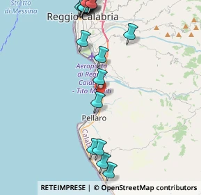 Mappa Crocevia Pellaro, 89100 Reggio di Calabria RC, Italia (5.9645)