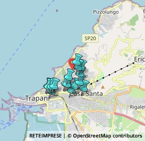 Mappa Via Urbino, 91016 Casa Santa TP, Italia (1.33875)