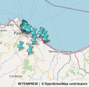 Mappa 90010 Altavilla Milicia PA, Italia (15.0615)