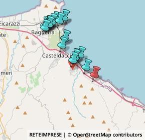 Mappa Via Caduti di Nassiriya, 90010 Altavilla Milicia PA, Italia (3.8425)