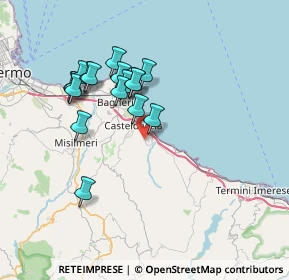 Mappa Via Catania, 90010 Altavilla Milicia PA, Italia (7.23706)