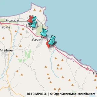 Mappa Via Catania, 90010 Altavilla Milicia PA, Italia (3.385)
