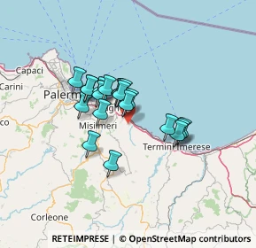 Mappa Via Catania, 90010 Altavilla Milicia PA, Italia (10.2245)