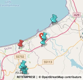 Mappa SP17, 90041 Balestrate PA, Italia (6.23583)