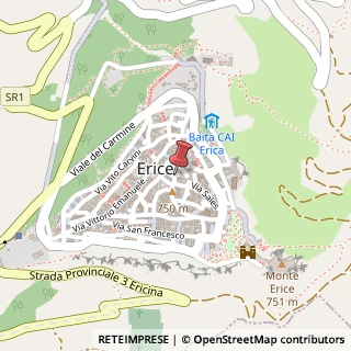 Mappa Via Gian Filippo Guarnotti, 60, 91016 Erice, Trapani (Sicilia)