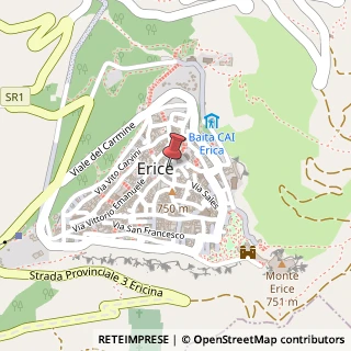 Mappa Via Antonio Cordici, 16, 91016 Erice, Trapani (Sicilia)