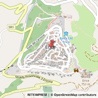 Mappa Via Giuseppe Fontana, 5, 91016 Erice, Trapani (Sicilia)